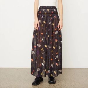 NWT Lisa Says Gah Sheer Abigail Skirt Wildflower Size Small